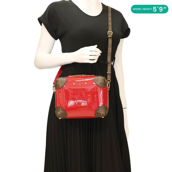 Louis Vuitton  Venice Patent Miroir Leather Crossbody Bag Scarlet - Picture 2 of 10